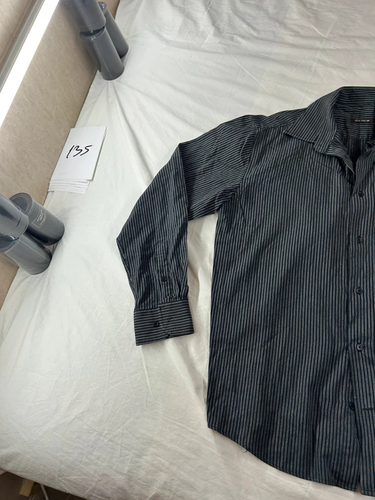 Chemise vintage brice grise – photo 3